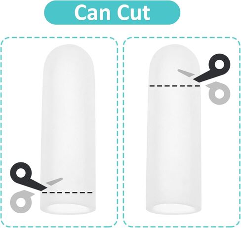 Silicone Finger Cots16 Pcs Finger Protector Caps Support Fingers Toe Sleeves Thumb Protector Fingertips Protective Cushion for Trigger Fingers Hand Eczema Fingertip Cracking Arthritis in Saudi Arabia