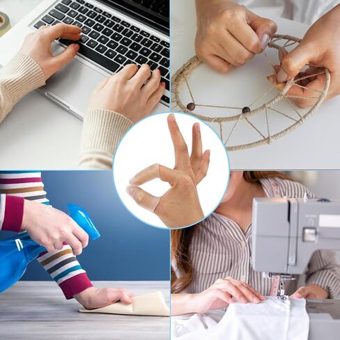 Silicone Finger Cots16 Pcs Finger Protector Caps Support Fingers Toe Sleeves Thumb Protector Fingertips Protective Cushion for Trigger Fingers Hand Eczema Fingertip Cracking Arthritis in Saudi Arabia