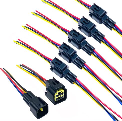 6 Pairs Male Female Quick Disconnect Terminal Connectors,2 Pin Electrical Car Auto Wire Connectors for Boat Truck Marine in Saudi Arabia