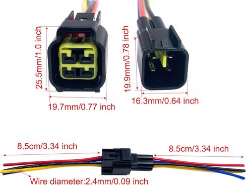 6 Pairs Male Female Quick Disconnect Terminal Connectors,2 Pin Electrical Car Auto Wire Connectors for Boat Truck Marine in Saudi Arabia