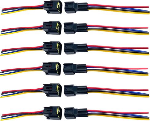 6 Pairs Male Female Quick Disconnect Terminal Connectors,2 Pin Electrical Car Auto Wire Connectors for Boat Truck Marine in Saudi Arabia