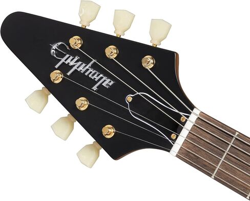 Epiphone 1958 Flying v Lefty ، طبيعية مع Black Pickguard و Hard Case in Kuwait