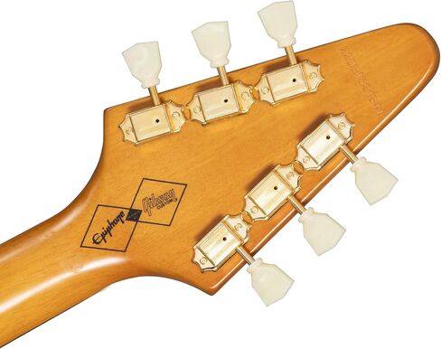 Epiphone 1958 Flying v Lefty ، طبيعية مع Black Pickguard و Hard Case in Kuwait