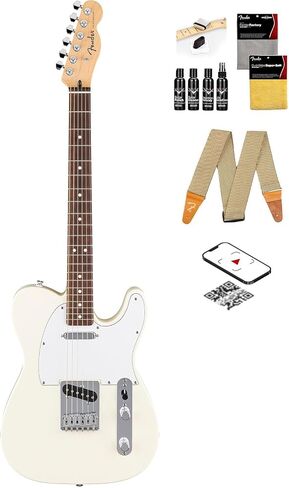 Fender Standard Stratocaster - Aqua Marine Metallic Bundle with Guitar Cleaning Kit و Rit و Austin Bazaar Video in Saudi Arabia