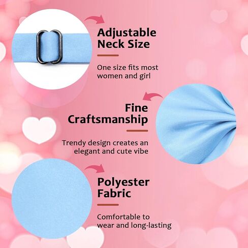 Bow Tie for Women Pre-tied Satin Womens Tie Solid Color Women's Bowknot Bow Tie for Uniform Cosplay Party in Saudi Arabia