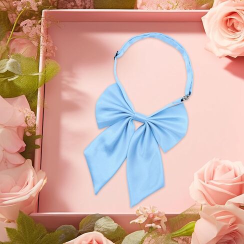 Bow Tie for Women Pre-tied Satin Womens Tie Solid Color Women's Bowknot Bow Tie for Uniform Cosplay Party in Saudi Arabia