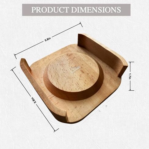 Solid Wood Stand for Mac mini M4 / M4 Pro – Premium Hardwood Desktop Stand with Cooling Design, Eco-Friendly & Easy Access Power Button (Nature White) in Saudi Arabia