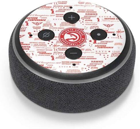 Skinit Decal Audio Skin Compatible with Amazon Echo Dot 3 - Officially Licensed NBA Atlanta Hawks Blast Design in Saudi Arabia