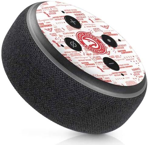 Skinit Decal Audio Skin Compatible with Amazon Echo Dot 3 - Officially Licensed NBA Atlanta Hawks Blast Design in Saudi Arabia