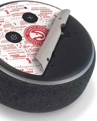 Skinit Decal Audio Skin Compatible with Amazon Echo Dot 3 - Officially Licensed NBA Atlanta Hawks Blast Design in Saudi Arabia