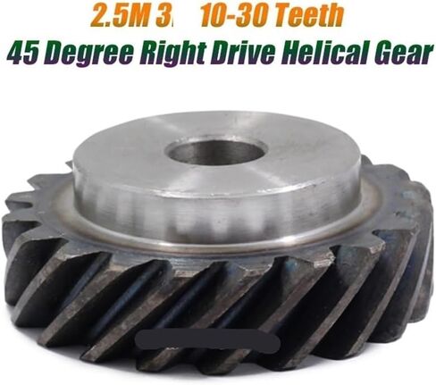 1 PC 2.5m 3 10-30 أسنان 45 درجة محرك يمين العتاد الحلزوني 45# الصلب متداخلة التروس عزم الدوران عالية 90 درجة (3 13 الأسنان) in Kuwait