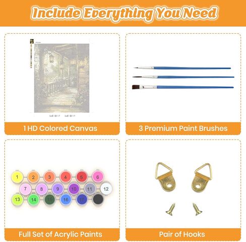 KEYIFA Paint by Numbers Kits for Adults, Tree of Life Paint by Number, DIY Oil Digital Painting Moon, Easy Acrylic Painting Kit Canvas, with Brushes, Art Crafts Gifts for Wall Decor 12x16 in in Saudi Arabia