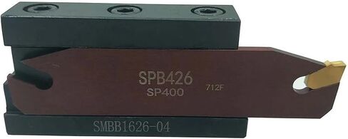 1pc SPB26-4 + 1pc SMBB1626 Grooving Cut-Off Handle + 10pcs SP400 Carbide Grooving Inserts Turning Tools Lathe Tool(No SPB,10PCS SP400_NO SMBB) in Saudi Arabia