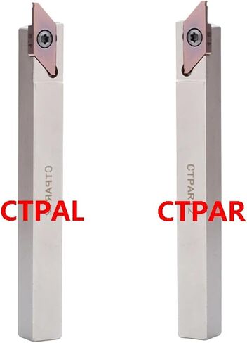 CTP CTPA 10mm 12mm Lathe Tool Handle White Nickel Coated Grooving External Shank CTPR10 CTPR12 CTPR16 CTPAR12 CTPAR20(CTPAR12) in Saudi Arabia