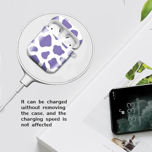 متوافق مع AirPods 2nd 1st الجيل الأول ، حالة صلبة لطيفة مع سلسلة المفاتيح الذهبية ، ناعمة TPU حالة الوقاية من الصدمات للنساء الفتيات (زهور بيج Grovy) in Kuwait