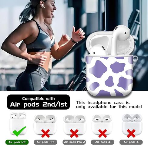 متوافق مع AirPods 2nd 1st الجيل الأول ، حالة صلبة لطيفة مع سلسلة المفاتيح الذهبية ، ناعمة TPU حالة الوقاية من الصدمات للنساء الفتيات (زهور بيج Grovy) in Kuwait