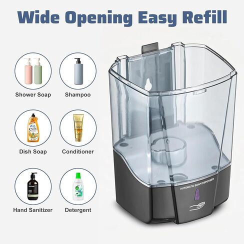4 Pack Automatic Soap Dispenser Wall Mount,Touchless Liquid Soap Dispenser,Battery Operated,600 ml / 20 oz Commercial Hand Detergent Dispenser for Office Home Kitchen School Bathroom Hotel Restaurant in Saudi Arabia
