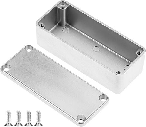 Qwork Aluminium STOMP BOX حاويات ، 5 حزمة 3.64x1.52x1.22 بوصة حاوية دواسة الغيتار ، حالات دواسة الغيتار DIY غير المكتملة in Saudi Arabia
