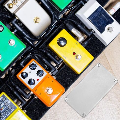 Qwork Aluminium STOMP BOX حاويات ، 5 حزمة 3.64x1.52x1.22 بوصة حاوية دواسة الغيتار ، حالات دواسة الغيتار DIY غير المكتملة in Saudi Arabia