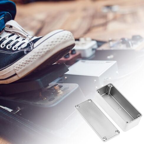 Qwork Aluminium STOMP BOX حاويات ، 5 حزمة 3.64x1.52x1.22 بوصة حاوية دواسة الغيتار ، حالات دواسة الغيتار DIY غير المكتملة in Saudi Arabia