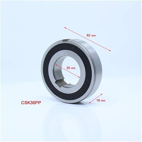 محامل أسطوانة الإبرة CSK30pp 1 PC طريقة واحدة تحمل براثن 30x62x16mm مع Keyway CSK6206PP محامل القابض العجلة الحرة CSK206PP المحامل in Kuwait