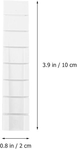 BESPORTBLE 20 Pcs White ABS Furniture Leveling Shims, for Toilet Shims, Doors, Windows, Sheds, Table, 3.74 x 0.78 x 0.31 Inch in Saudi Arabia