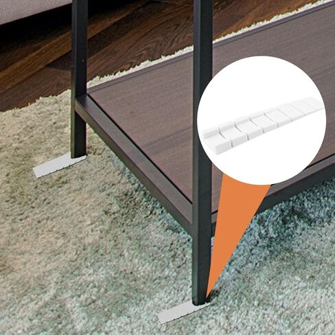 BESPORTBLE 20 Pcs White ABS Furniture Leveling Shims, for Toilet Shims, Doors, Windows, Sheds, Table, 3.74 x 0.78 x 0.31 Inch in Saudi Arabia