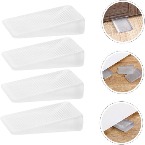 4pcs مستويات الأثاث الشفافة لمستويات الهلام الناعمة لمشاريع DIY لتحقيق الجداول الأرفف الأبواب الأبواب دائمة التسوية للأثاث غير المستقر in Saudi Arabia