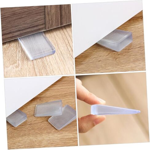 4pcs مستويات الأثاث الشفافة لمستويات الهلام الناعمة لمشاريع DIY لتحقيق الجداول الأرفف الأبواب الأبواب دائمة التسوية للأثاث غير المستقر in Saudi Arabia