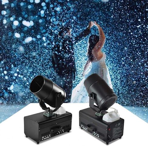 Stage Snow Machine, Professional Portable Snowflake Maker, Snow Effect Machine Remote Control Snowflake Spraying Machine with Remote Control for Stage Effect, Halloween, Christmas, Wedding, Party in Saudi Arabia