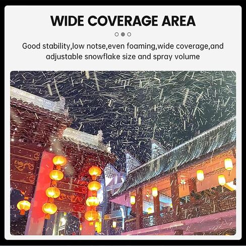 Stage Snow Machine, Professional Portable Snowflake Maker, Snow Effect Machine Remote Control Snowflake Spraying Machine with Remote Control for Stage Effect, Halloween, Christmas, Wedding, Party in Saudi Arabia