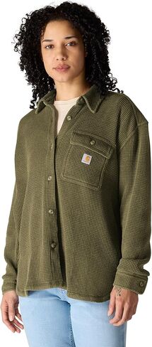 Carhartt Women's Oversized-fit Heavyweight Waffle Knit Shirt in Saudi Arabia