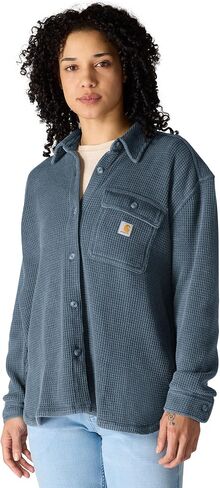 Carhartt Women's Oversized-fit Heavyweight Waffle Knit Shirt in Saudi Arabia