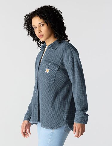 Carhartt Women's Oversized-fit Heavyweight Waffle Knit Shirt in Saudi Arabia