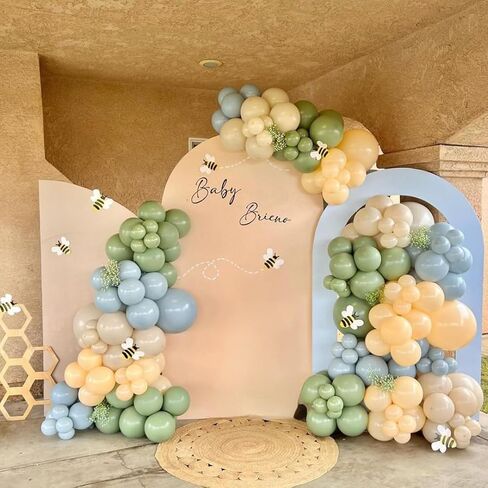 البالونات الصفراء والأبيض ، 60 ٪ 12 بوصة البالونات البيضاء الأصفر البيضاء البالون اللاتكس هيليوم حفلة للاستحمام عيد ميلاد رضيع عباد الشمس العسل موضوع المشاركة الذكرى السنوية in Kuwait