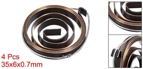 #US 4pcs Drill Press Spring Quill Feed Return Coil Spring Assembly 680mm 35x6x0.7mm in Saudi Arabia