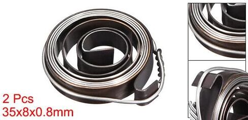 #US 2pcs Drill Press Spring Quill Feed Return Coil Spring Assembly 680mm 35x8x0.8mm in Saudi Arabia