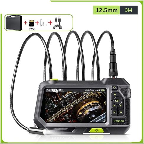 Endoscope Camera 5.0MP Auto Focus Endoscope Camera Industrial Pipe Inspection Camera Car Endoscope 5.0 Color Screen1080p Endoscope in Saudi Arabia