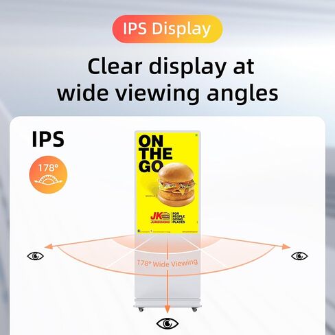 55 '' Signage District Smart Android LCD LCD Sign Kiosk electronic Menu Board Advertising Display Display Screens Monitor HDMI WiFi USB 4K Media Video Player ( in Saudi Arabia