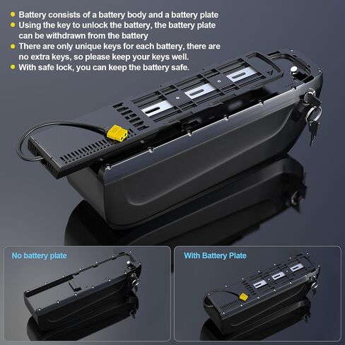 H HAILONG 36V 48V 52V 15Ah 20Ah Battery for 58.8V 4A Fast Adpter & 40A BMS, LED Display, Secure Lock, Compatible with 100W-1500W Motors (Motorcycle) in Saudi Arabia