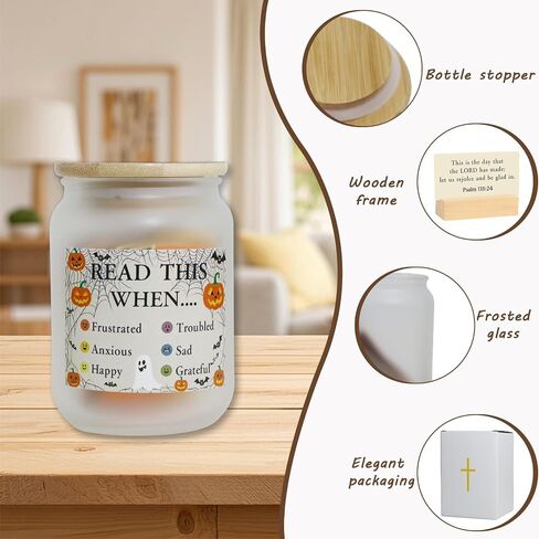 Bible Verse Jar,Inspirational Prayer & Reflection,Scripture Cards & Prayer Jar，Christian Gifts For Women，Men,Best Friend, Teacher,Husband, Coworker Gift, Meaningful Present From Work Bestie, Family in Saudi Arabia