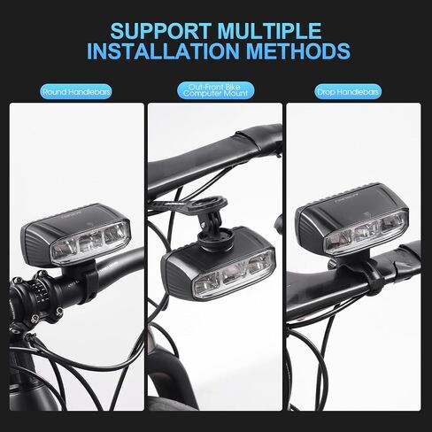 Super Bright LED Bike Light Bar for E-Bike - 1200 Lumens with High/Low Beam, 5 Modes, USB-C Rechargeable, Universal Mount for Mountain/Road Bikes & Out Front Mount in Kuwait