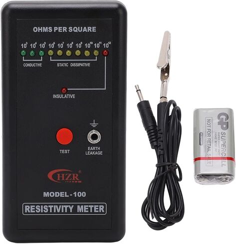 Anti Static Resistance Meter for Surface Resistance Measurement, Precise & Easy to Use, Highly Reliable, ASTM Standard Grid Induction Method, Measuring Range in Saudi Arabia