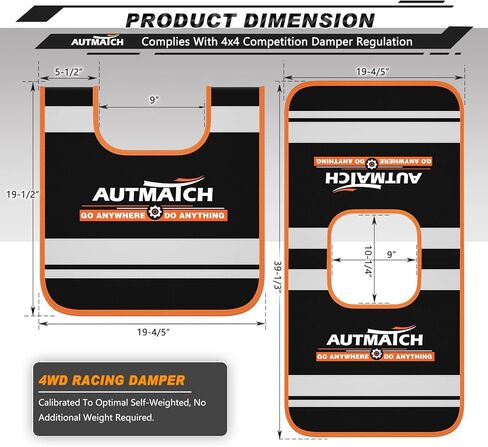 Autmatch Winch Ampper - Cable Cable مثبط لاستعادة حبل الطرق الوعرة وتقليل الارتداد للكابلات ، و Winch Strap Dampener مع شرائح عاكسة وجيب التخزين ، البرتقالي in Saudi Arabia