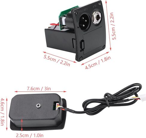 Yosoo SE‑5N 5 Band EQ Equalizer Pickup Tuner for Acoustic Guitar, Complete Accessory Kit in Kuwait