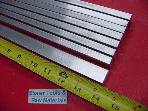 8 قطع 3/8 "× 3/4" الألومنيوم 6061 شريط مسطح 14 "طويل T6511 .375" New Mill Stock in Kuwait