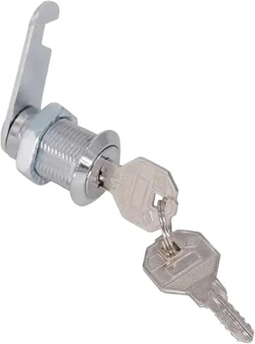 5pcs قفل أمان قفل الأسطوانات المعدنية كاميرا خزانة كاميرا مع مفاتيح مفاتيح دائرة قفل صندوق البريد الأمان (بني) in Kuwait