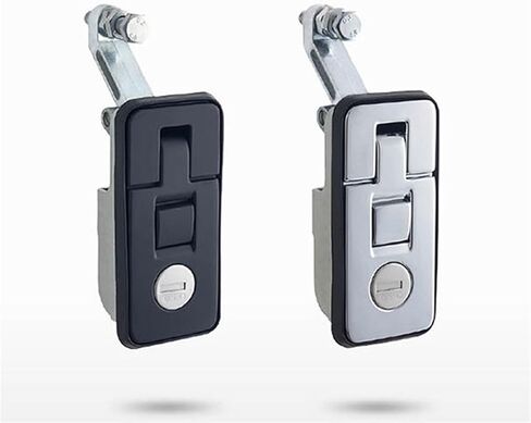 قفل الرافعة الصناعية قفل خزانة MS6018 ضواغط السيارة قفل جذع السيارة سهلة تثبيت قفل القافلة RV قفل 1PCS (Chrome) in Kuwait