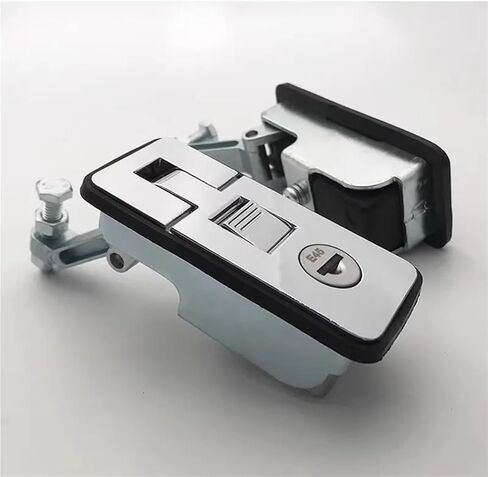 قفل الرافعة الصناعية قفل خزانة MS6018 ضواغط السيارة قفل جذع السيارة سهلة تثبيت قفل القافلة RV قفل 1PCS (Chrome) in Kuwait