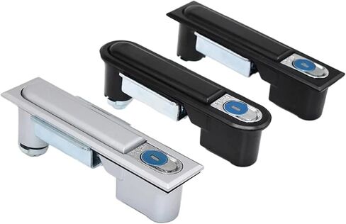 Zinc Alloy Distribution Cabinet Electric Box Lock Switch Cabinet Door Lock Flat Lock 1Pcs(GS0001-1) in Kuwait